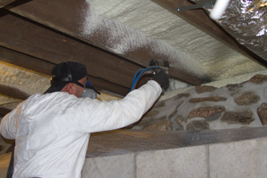 Spray foam insulation in Liberty