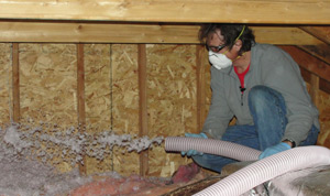 Fiberglass insulation installed Kansas